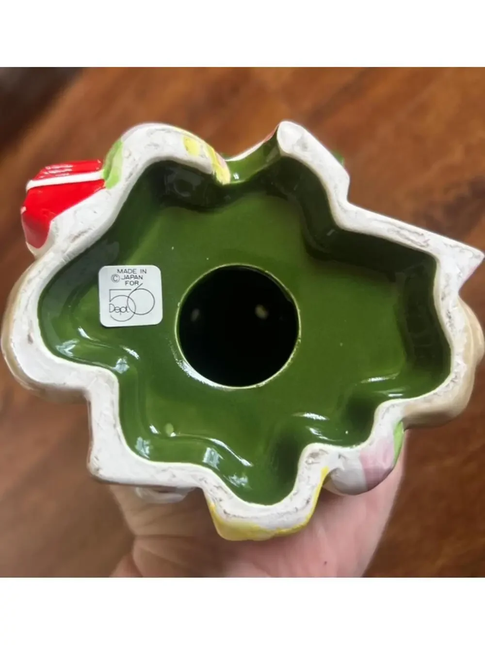 Vintage Ceramic Christmas Tree Decoration Made in Japan